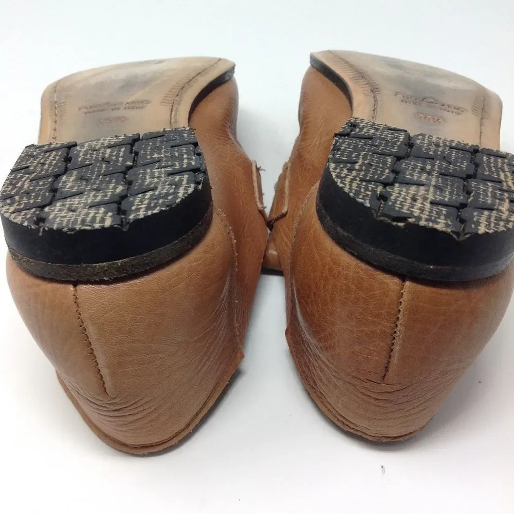 𝅺BIBLIOTEK (Fuso Orario) Italian Leather Shoes 39.5 - Picture 14 of 16